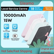 Gleamo Anker MagGo CCC Power Bank 10000mAh 3C Power Bank Qi2 15W Magnetic Portable Wireless Charger 
