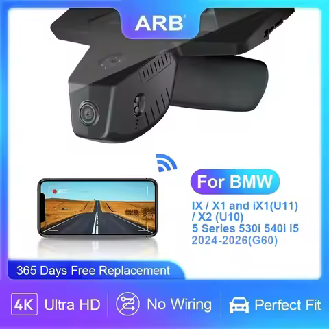 4K Car DVR for BMW iX 2022-2026 / X1 iX1 U11 2023-2026 / X2 (U10) 2024-2026, for 5 Series G60 2024-2
