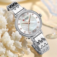 CURREN Top Brand Original Diamond Fashion Ladies Quartz Watch Clock Stainless Steel Outdoor Waterproof Sport Lady Design Watch