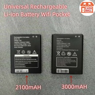 Li-ion(2100mAH/3000mAH) Battery Universal Rechargeable/4G/3.7V/3.8V/Wifi Pocket/radio/game player/bo