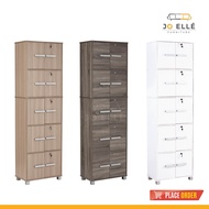 Jo ELLE - Nicole 10 Doors Storage box with Lock / Display Cabinet / Bookshelf / Bookcase / Almari Bu
