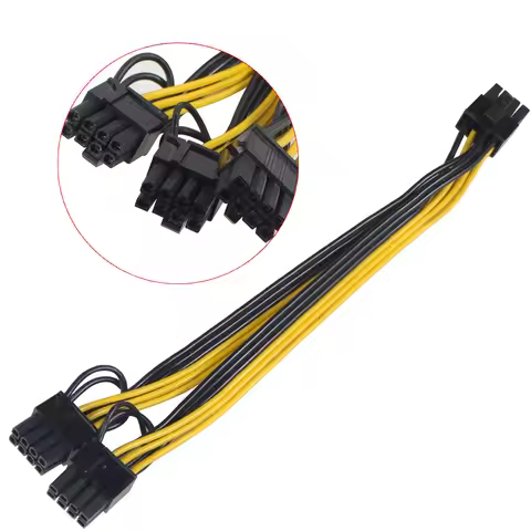 8P to Dual 8pin 6+2 Adapter Cable for Dell Server R720/R730/R730XD Graphics Card Cord for Tesla GPU 