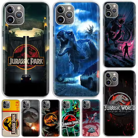 Jurassic Park Dinosaur World Cover For iPhone 11 14 13 Pro 15 + 12 Mini Apple Phone Case X XR XS Max