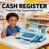 Casher Machine Toys Kids Supermarket Pretend Set Budak Lelaki Perempuan Play