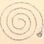 Plating pt950 Platinum Necklace 18k White Gold Necklace Female Clavicle Chain 2026 Jewelry Long Shor