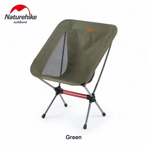 Naturehike-Outdoor Folding Camping Chairs, Aluminum Alloy Moon Chair, Leisure Beach, Camping, Fishin