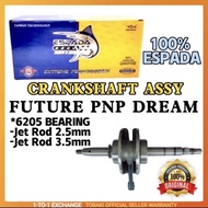 100% ORIGINAL ESPADA DREAM RACING CRANKSHAFT JET UP 2.5MM 3.5MM BURGER FUTURE PNP DREAM RACING CRANK