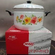 ORIENTAL STOCKPOT 30CM IDEAL TEBAL PANCI SAYUR PRASMANAN STOCK POT KEMBANG