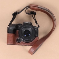 Suitable for Canon R6II R6 R5II R5Leather case with tripod design Mirrorless camera bag r62Half Set 