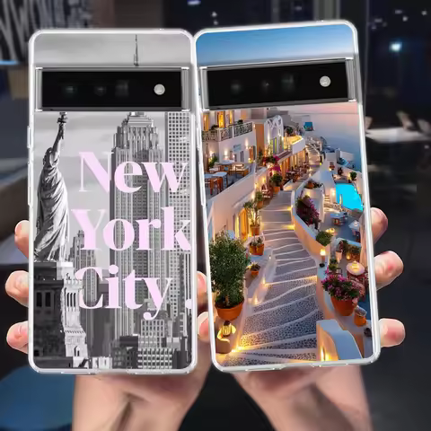 Phone Case For Google Pixel 10 9 8 7 6 9A 8A 7A 6A 5 4 5A 4A 3A Pro XL Soft Clear TPU Cover NYC New 