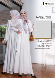 GAMIS DEWASA DAMOZA FATIMA BROKEN WHITE || GAMIS PUTIH POLOS
