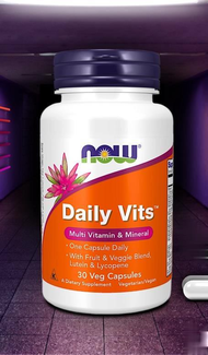 วิตามินรวม / Daily Vits Multivitamin w/ Fruits & Veggies by NOW FOODS