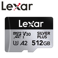 Lexar 512GB 512G Silver Plus MicroSDXC UHS-I (U3) A2 Memory Card