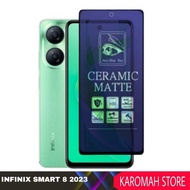 Matte CeramicScreen Protector 9H Tempered Anti-Blue/ for Infinix Smart 8 2023