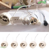 NG1ZX Lamp Holder, Ceramic Head Wire Connector Bulb Base, For LED Halogen Light G4 Socket Plug 10cm 