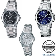 Time&amp;Time CASIO นาฬิกาข้อมือผู้หญิง สายสแตนเลส รุ่น LTP-1215A (CMG)