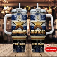 Hot Sale Dallas Cowboy Team American 40OZ Handle Ice Master Cup Portable Printed Water Cup