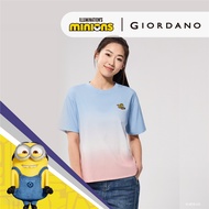 GIORDANO WOMEN 【Giordano x Minions】Women's Sorona Boyfriend Fit Short Sleeve Printed Tee 0 05395254