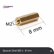 Rep Tamiya Spacer Thread Tamiya 8 mm Spasi Spacer Thread M2 x 8 mm Hex Standoff Spacer Female to Fem