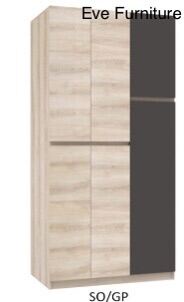 ตู้เสื้อผ้า 90 cm รหัสสินค้า: WR-912 สองบานเปิด-ปิด หน้าบานเมลามีน Size:90 * 50 * 190 cm