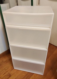 4個muji pp 桶櫃Drawers桶柜Cabinet