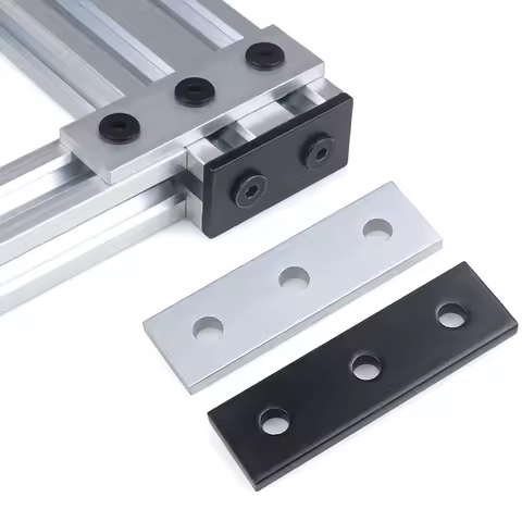 4Pcs/10Pcs Aluminum Alloy 3 Hole Strip Joining Plate Connecting Plate for CNC Router 3D Printer V-Sl