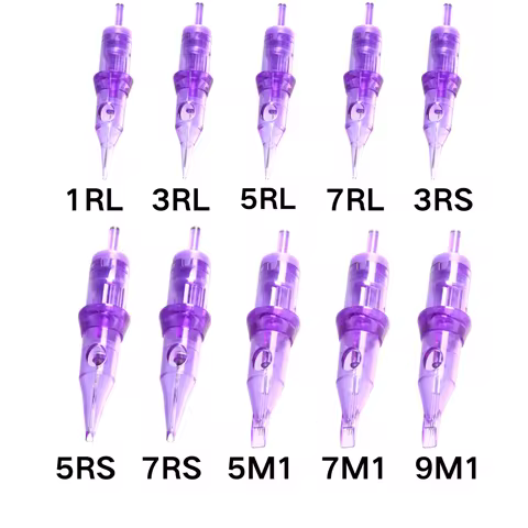 10/20/30/40/50Pcs Tattoo Needle Cartridge Mixed 1RL 3RL 5RL RS M1 Bugpin Round Liner Shader Magnum S