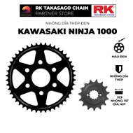 RK Takasago Sprocket for Kawasaki Ninja 1000 large displacement bike, material: Black plated steel, 