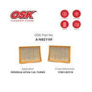 OSK AIR FILTER for PERODUA ATIVA 1.0 TURBO 17801-BZ110