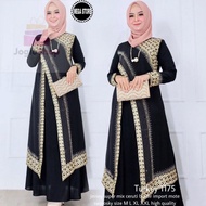 Abaya Turki | Abaya Hitam | Gamis Abaya | Abaya Bordir + Payet | Abaya