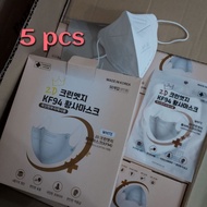 Made in Korea Best fit KF94 2D Duckbill mask 5 pcs White color