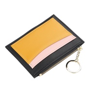 Small Wallets for Women Slim Zipper Coin Purse Pouch Card Holder Keychain Front Pocket Wallet With 5