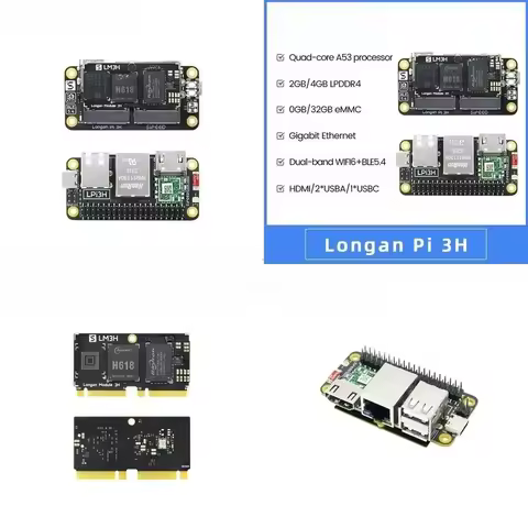 Longan Pi3H Allwinner H618 4K TV Box WIFI6 LPi3H Development Board