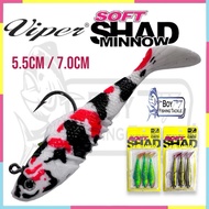 VIPER SOFT SHAD MINNOW SOFT PLASTIC SP LURE 5.5cm 7cm Fishing Lure Soft Lure