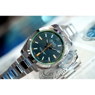 Rolex Milgauss men's watch black dial green sapphire 40mm Swiss clone 1:1 best replica