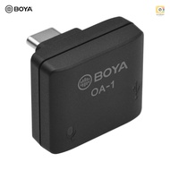 Boya BY-OA1 อะแดปเตอร์เสียง ขนาดเล็ก พร้อมพอร์ตไมโครโฟน TRS Type-C 3.5 มม. แบบเปลี่ยน สําหรับ DJI OSMO Action