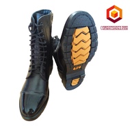 รองเท้าคอมแบท หนังแท้ ซิปเดี่ยว / รองเท้าทำงาน / รองเท้าทหาร ตำรวจ / คอมแบตทหาร / รองเท้าข้าราชการ / รองเท้าคุณภาพ COMBAT Shoes for Men made in Thailand