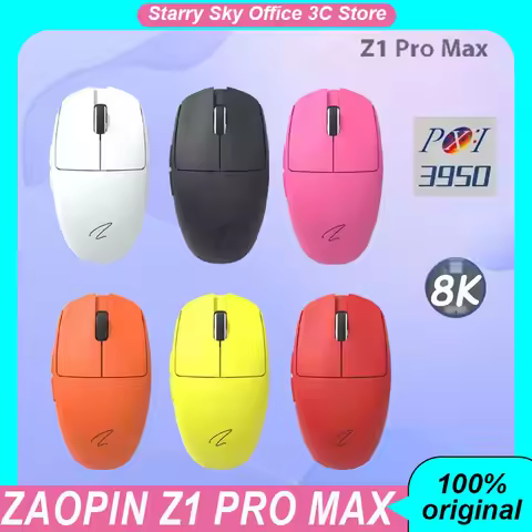 Zaopin Z1 Pro Max Wireless Mouse Paw3950 8k Return Rate Bluetooth Tri Mode Ergonomic Lightweight Des