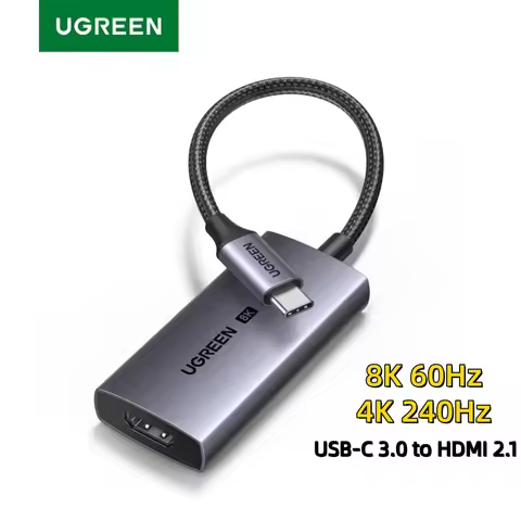 UGREEN USB C to 8K HDMI Adapter for Xiaomi MacBook Pro Air iPad Samsung Galaxy 8K/60Hz 4K/240Hz USB 