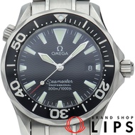 歐米茄海馬系列300米石英男士腕錶，36.25毫米，型號2262.50，不鏽鋼材質，黑色，拋光處理，成色極佳 [二手]