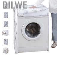 Dilwe Dust Cover Cartoon Pattern Waterproof UV Resistance Anti Dirty Thickened for 10kg Washing Machine