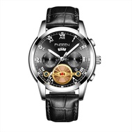 Jam Tangan Pria Analog Date FNGEEN 4001 Water Resist Stainless Steel Original