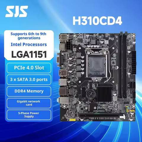 SEJISHI H310CD4 V1.0 Motherboard - Intel H310C Chipset, LGA 1151 Socket, DDR4 Memory, Micro-ATX Form
