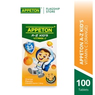 APPETON A-Z KIDS Vitamin C 30mg Chewable Tablet for 2-6 Years Old (Orange) (100s) for Kids / Childre