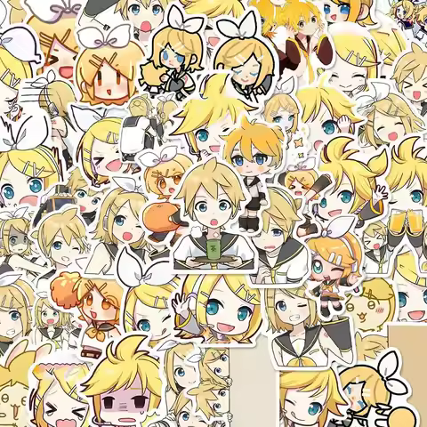 10/94Pcs Anime Q Version Singer Character ‌Kagamine Rin Stickers for Phone Case Suitcase Stationery 