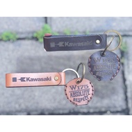 KAWASAKI GANTUNGAN Keychain Genuine leather w175kawasaki accessory/ w175kawasaki