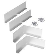 Landscape Preservation Easy Install Gutter Splash Guards with Screws for Roof Rain Diverter 2/4pcs S