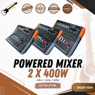 MIXER KUASA 2x400W EP4 / EP6 / EP8 – MIXER AUDIO PROFESIONAL MULTIFUNGSI