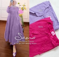 Sazia Midi Dress / Sazia Maxy / Gamis Rayon/ Dress Rayon