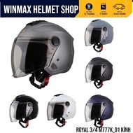 ROYAL 3/4 Head Hat M777K New Version Includes 01 Glasses & 02 Glasses Size M/L/XL Genuine ROYAL HELM